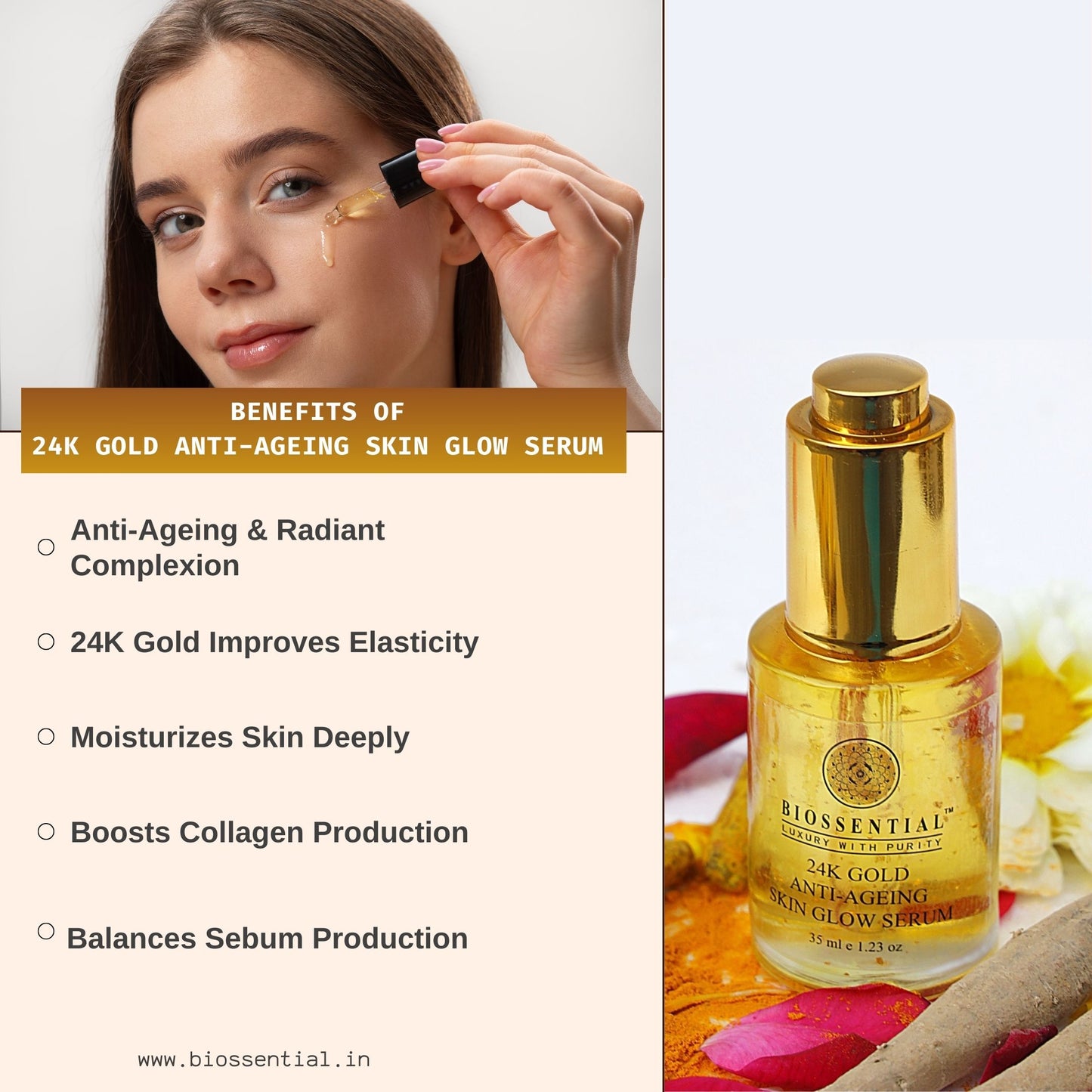 Yuvadari Soundarya 24K Gold Anti-Ageing Skin Glow Serum