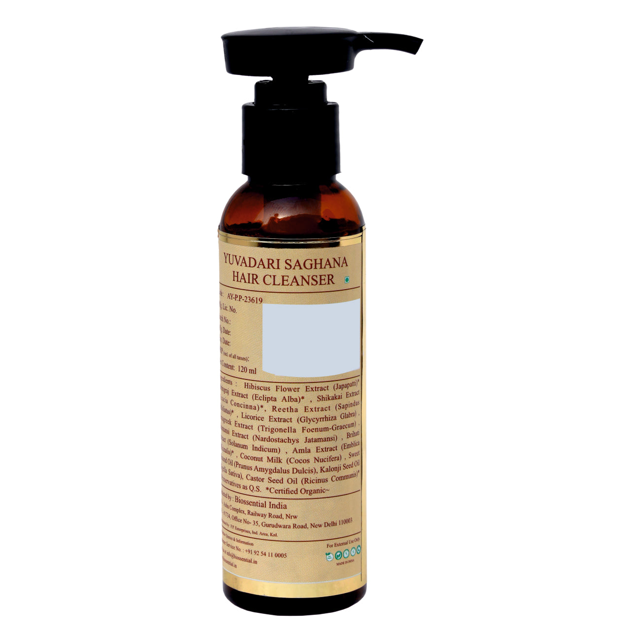 Biossential Saghana Bhringraj, Japapatti & Shikakai Hair Cleanser