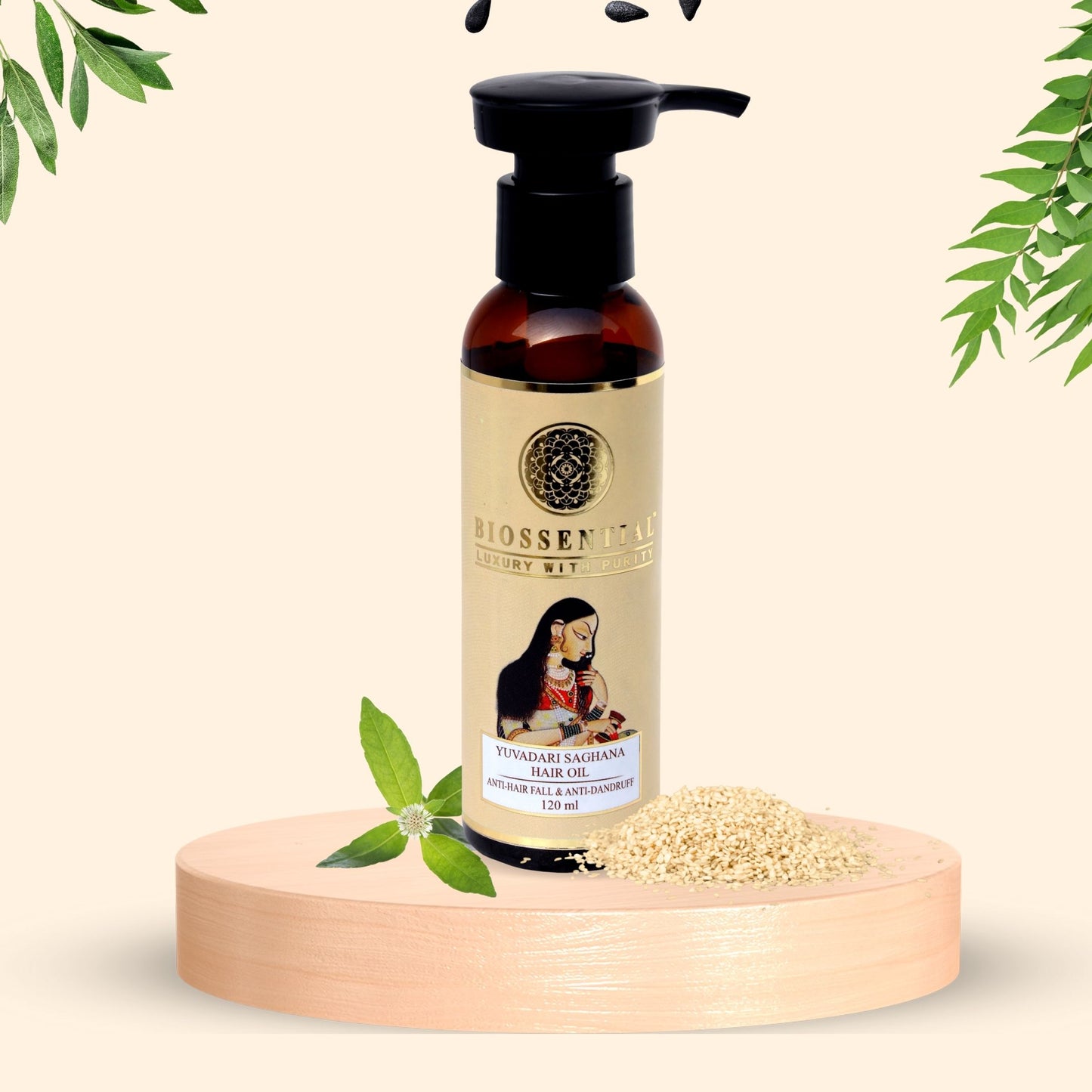 Biossential Saghana Hair Oil for Anti-Hair Fall & Anti-Dandruff