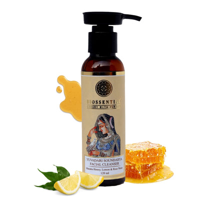 Manuka Honey, Lemon and Rose Water Biossential Face Cleanser