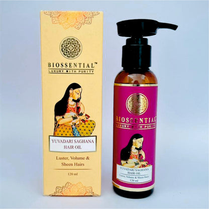 Biossential Saghana Hair Oil for Luster, Volume &  Sheen Hairs