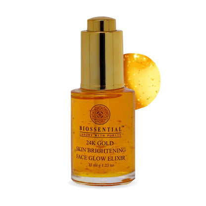 Biossential Soundarya Skin Brightening Face Radiance Elixir Serum with 24K Gold