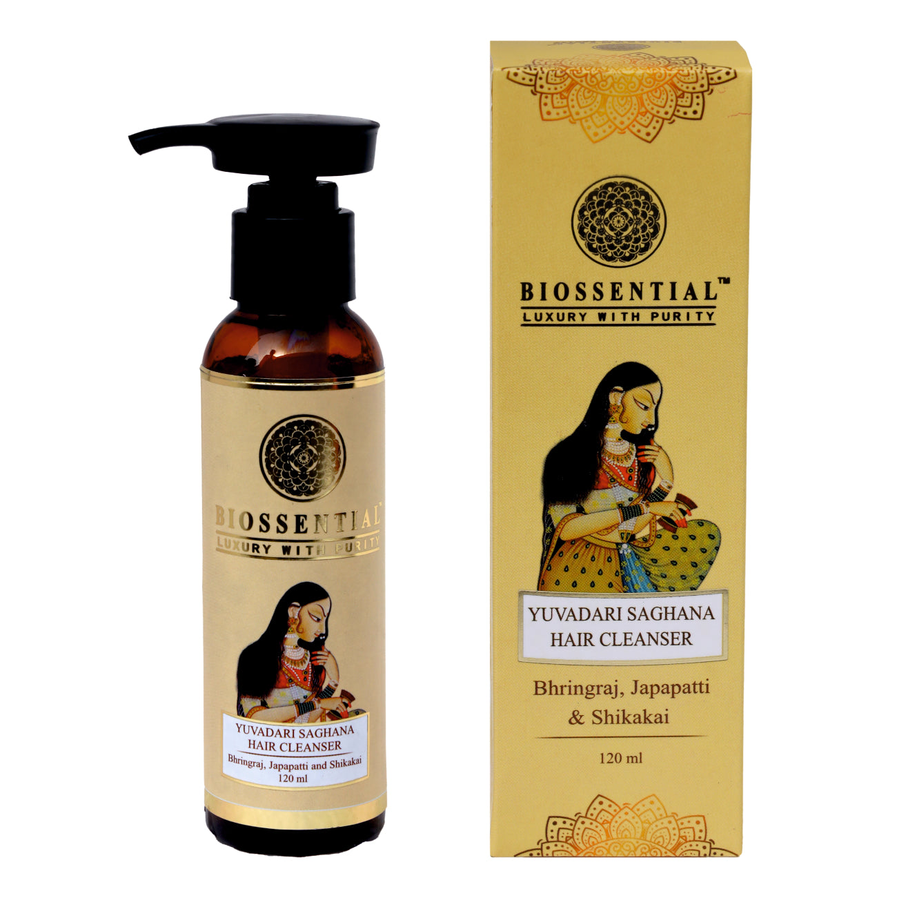 Biossential Saghana Bhringraj, Japapatti  & Shikakai Hair Cleanser
