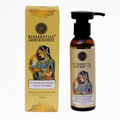 Manuka Honey, Lemon and Rose Water Biossential Face Cleanser