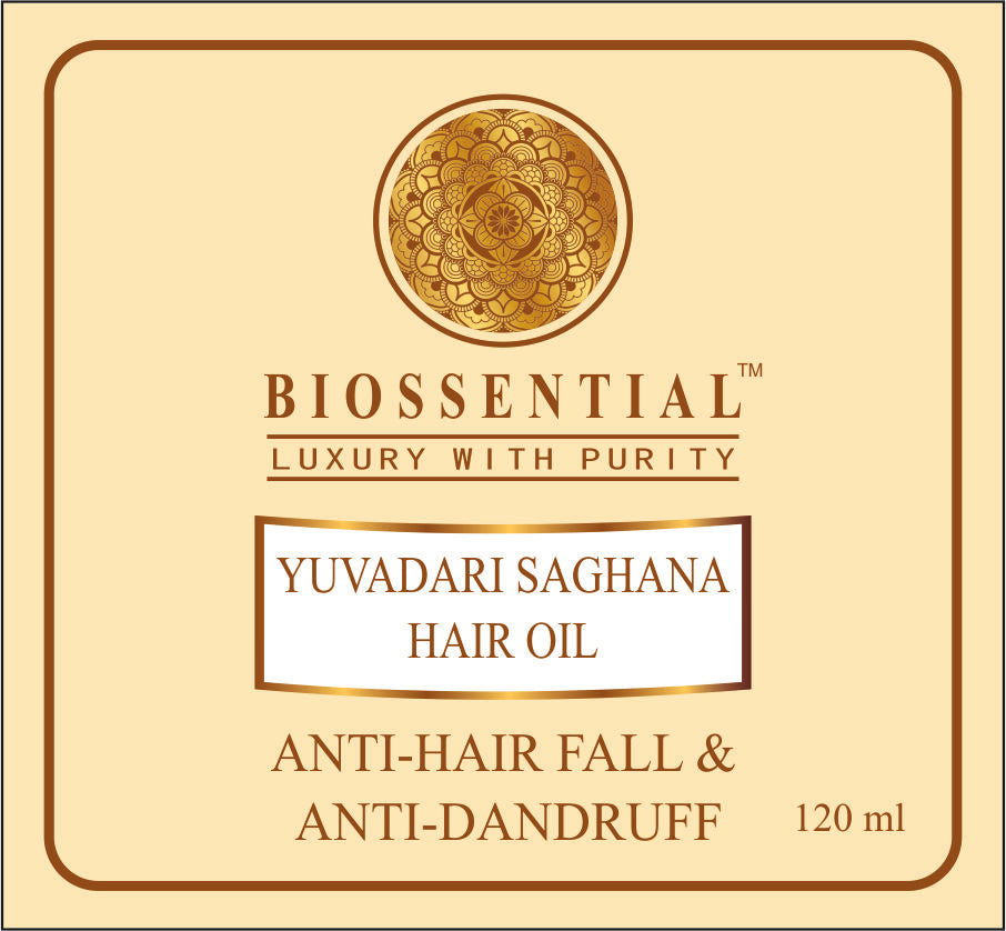 Biossential Saghana Hair Oil for Anti-Hair Fall &  Anti-Dandruff