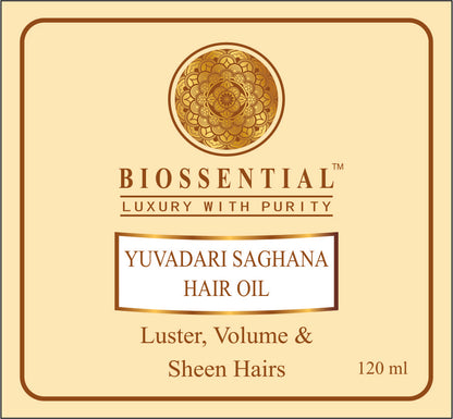 Biossential Saghana Hair Oil for Luster, Volume &  Sheen Hairs