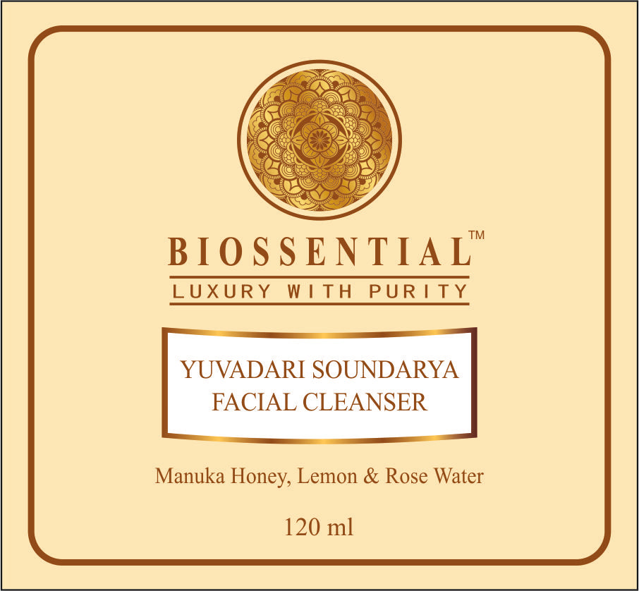 Manuka Honey, Lemon and Rose Water Biossential Face Cleanser