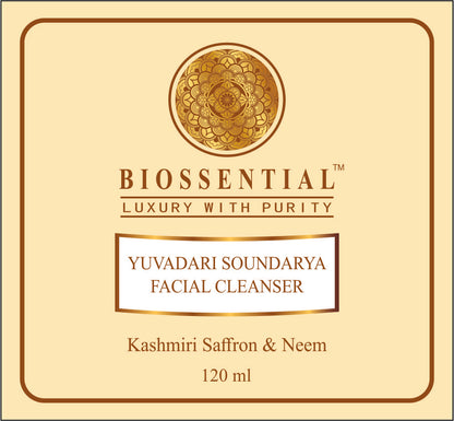 Biossential Kashmiri Saffron & Neem Face Cleanser